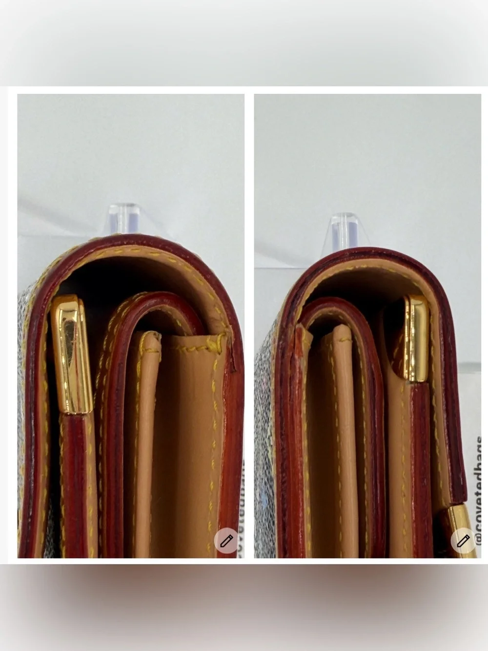 🌈Louis Vuitton x Takashi Murakami Porte Trésor International Wallet Full Set!🌈 - Picture 8 of 16